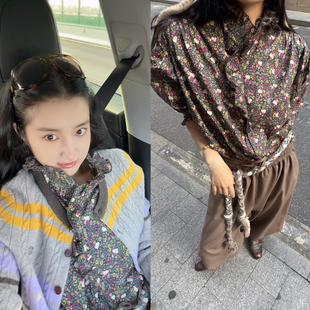 百搭衬衫 」进口80支纯棉超舒适花边四季 25冬「草莓kitty衬衫 TZCO