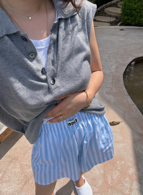 TZCO 24SS「灰色polo背心」康赛妮48支超薄柔软夏日棉纱休闲无袖