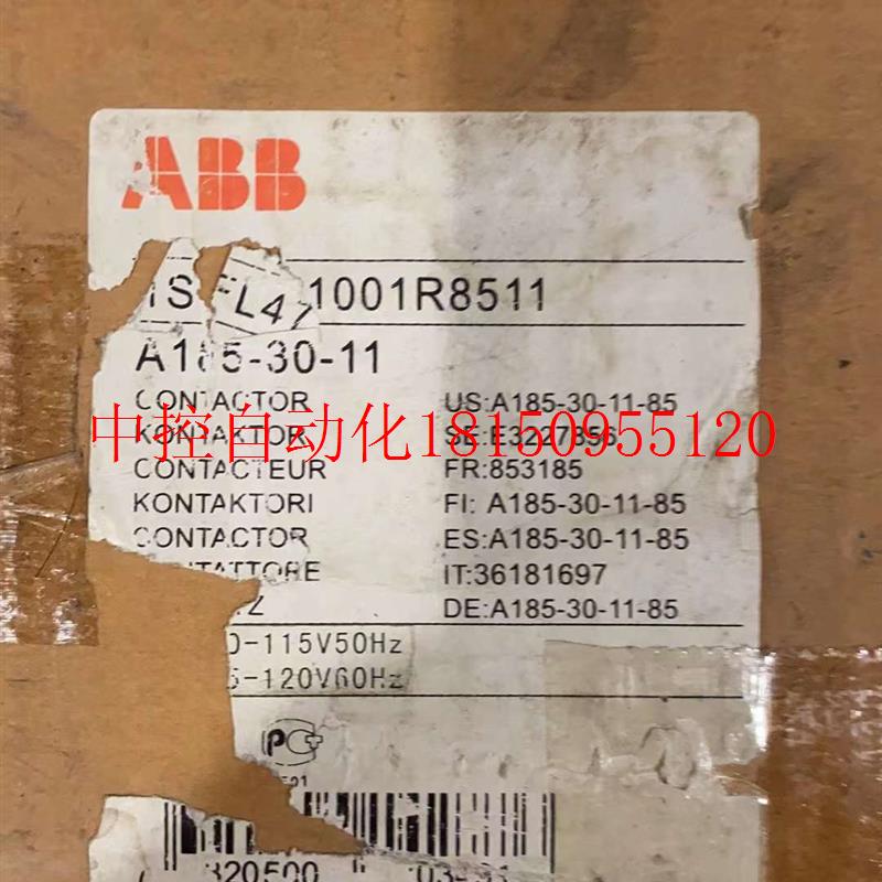 议价A185-30-11 全新ABB软启动器 110V 变压器 启动器现货