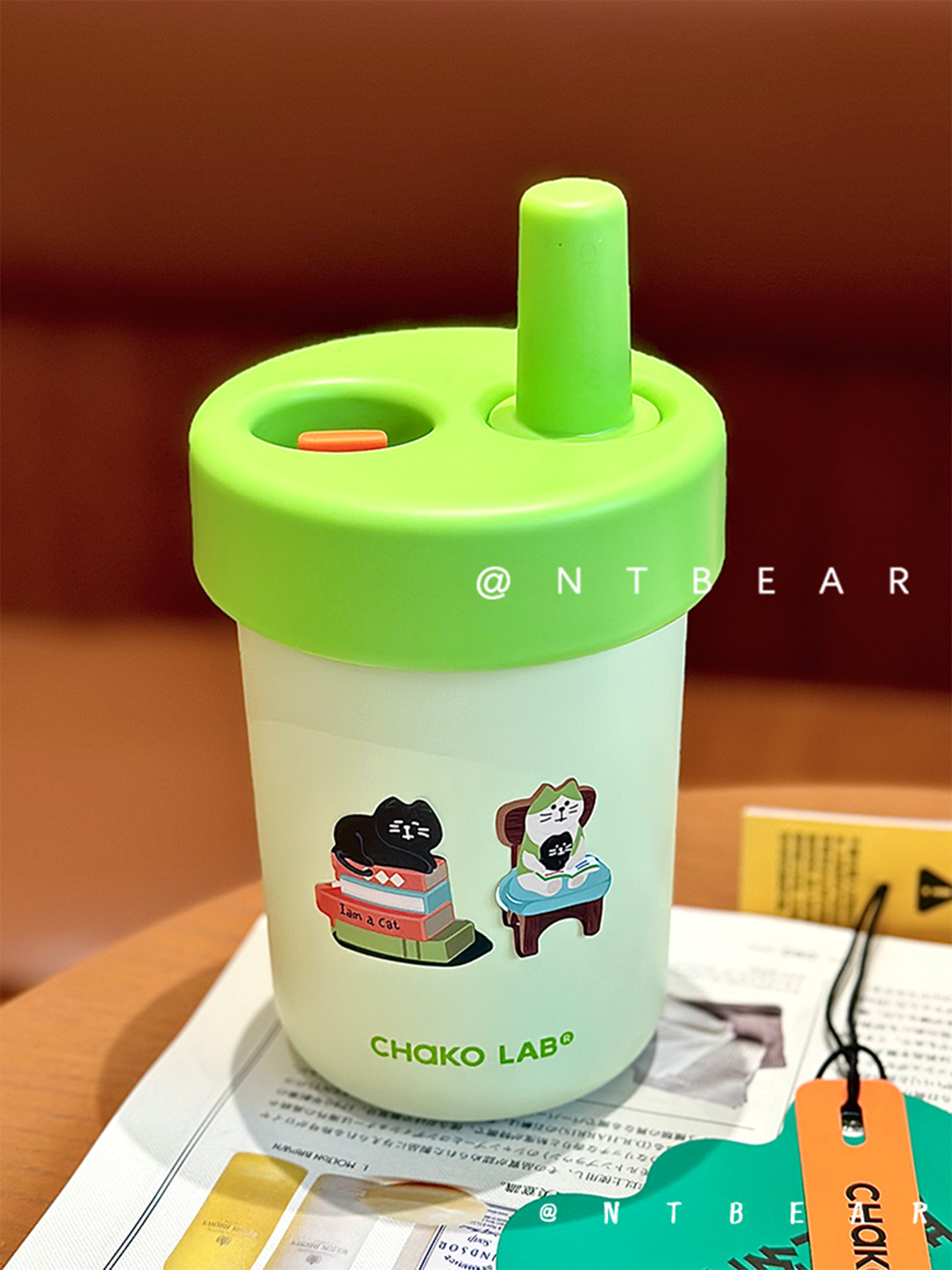 Chakolab Insulated Water Cup with Straw and Double-Wall - Taobao product photo 5