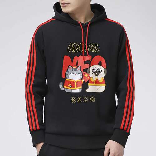 阿迪达斯男春季连帽卫衣运动裤套装GS5187 GS6320 HG8090 GS7692