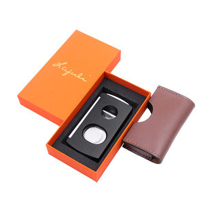 Lafuli便携三合一雪茄剪 多功能雪茄剪打孔器V型剪定制雪茄剪刀