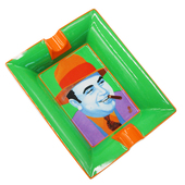 骨瓷双人两位雪茄方形烟盅 日本世纪Siglo陶瓷雪茄烟灰缸 包邮