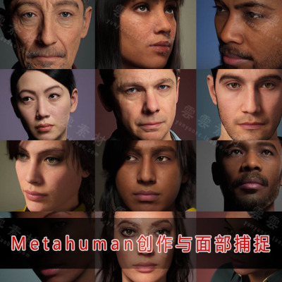 虚幻引擎中的Metahuman创作与面部捕捉3A游戏角色脸部中文字幕