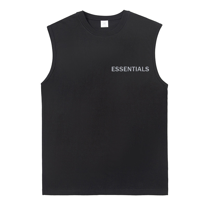 ESSENTIALS 背心t恤男无袖坎肩纯棉夏季运动打底衫宽松汗衫