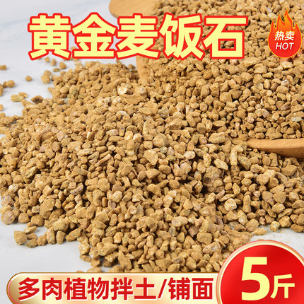 黄金软麦饭石颗粒土营养土多肉植物铺面石拌土专用多肉土盆栽通用