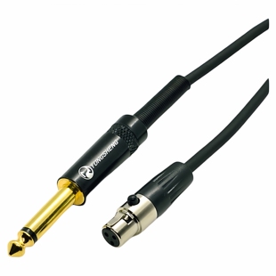 小麦克风迷你卡农母转6.35单声道插头mini卡农sur连接线3.5小三芯