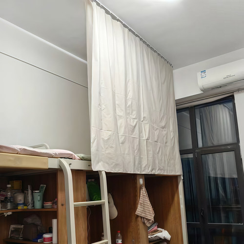 大学生宿舍床帘轨道免打孔滑轨