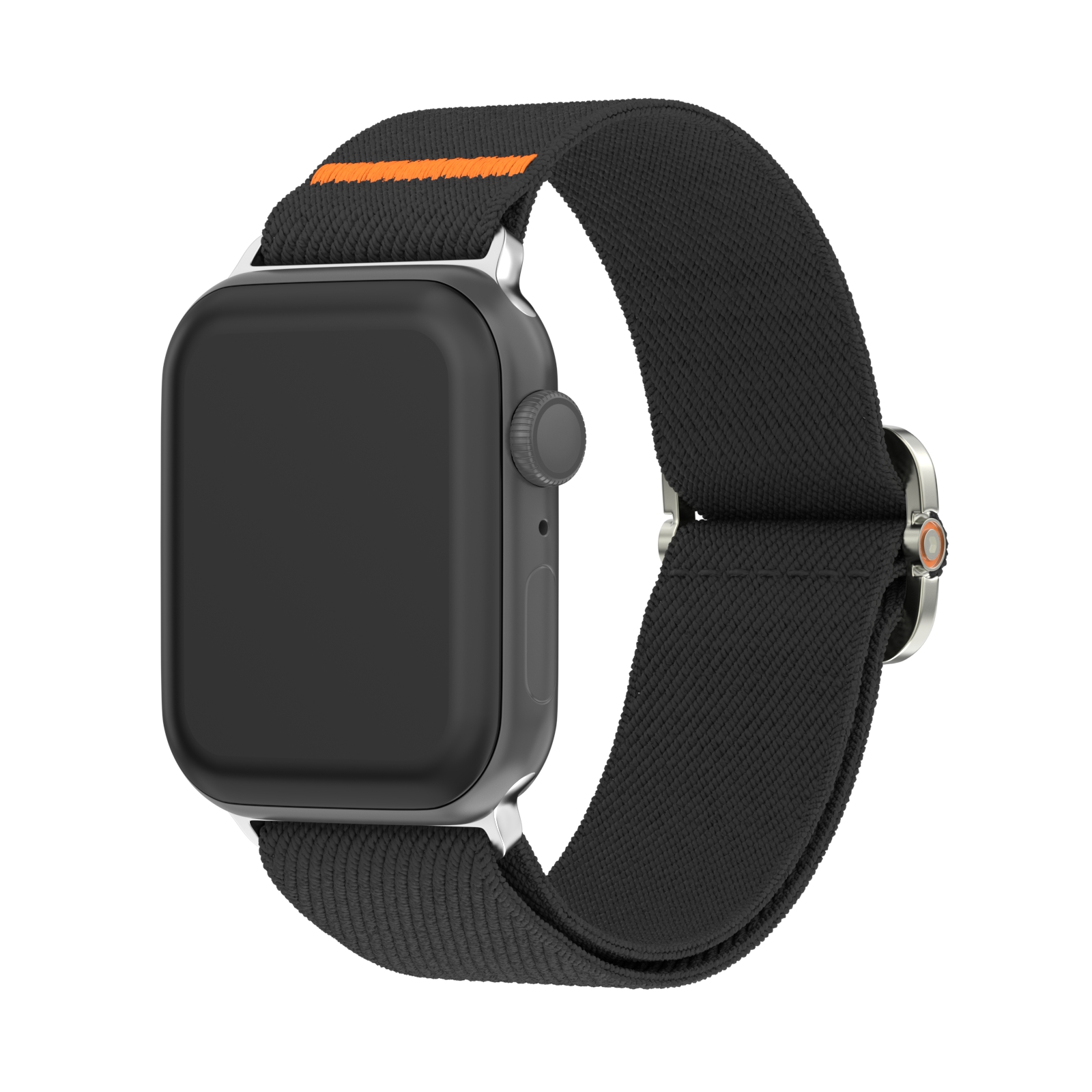 适用于苹果手表s10applewatch9新款机械滴胶编织尼龙回环表带iwatch8/7/6/5代SE/ultra2运动高级感男女款腕带