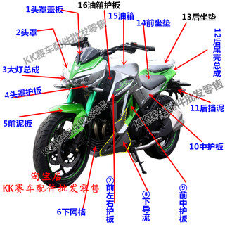 国四N19大蟒蛇摩托国产国威幻影Z1000跑车新世纪350C趴赛外壳配件