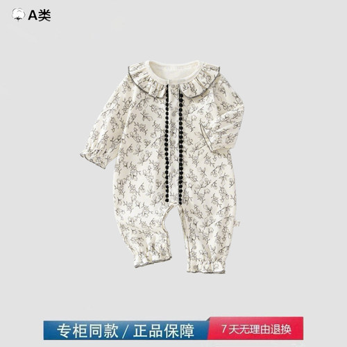 品牌撤柜折扣婴儿衣服宝宝公主连体衣新生儿哈衣外出爬服洛丽塔