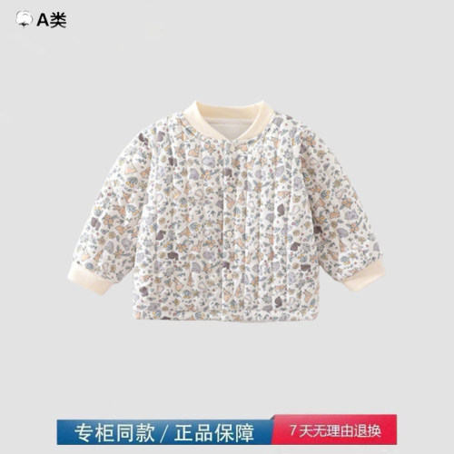 品牌撤柜折扣儿童宝宝80g加绒加棉服婴儿冬小棉衣外套女洛丽塔衣