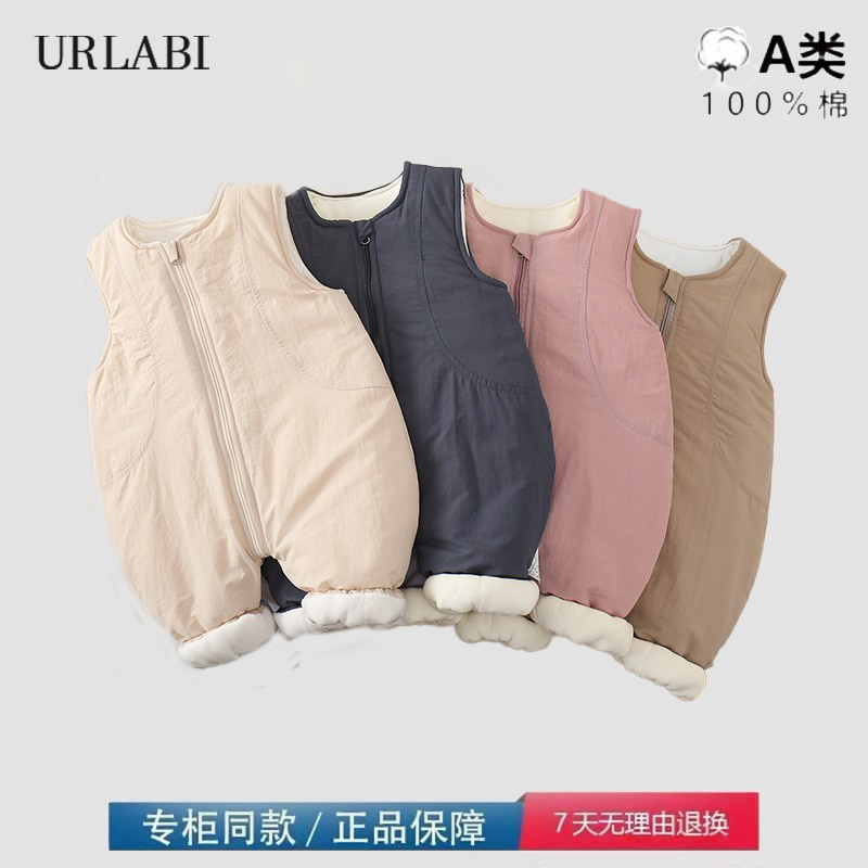 品牌撤柜清仓春秋冬婴儿哈衣爬服夹棉背带裤新生儿宝宝无袖长爬