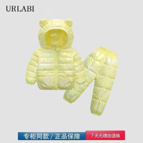 品牌撤柜清仓儿童轻薄羽绒棉服套装婴幼儿保暖棉衣裤中小童两件套