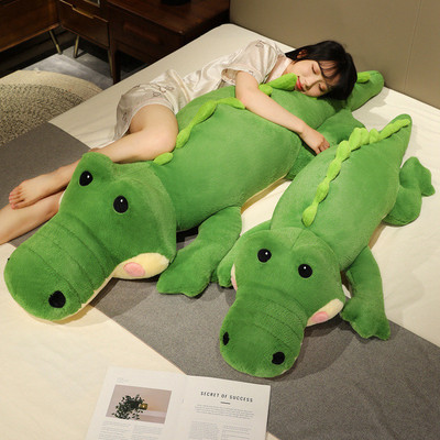 大号鳄鱼毛绒玩具公仔绿色玩偶