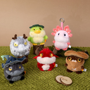 卡通史前生物霸王龙毛绒玩具男孩生日礼物恐龙挂件鸭嘴龙桌面摆件