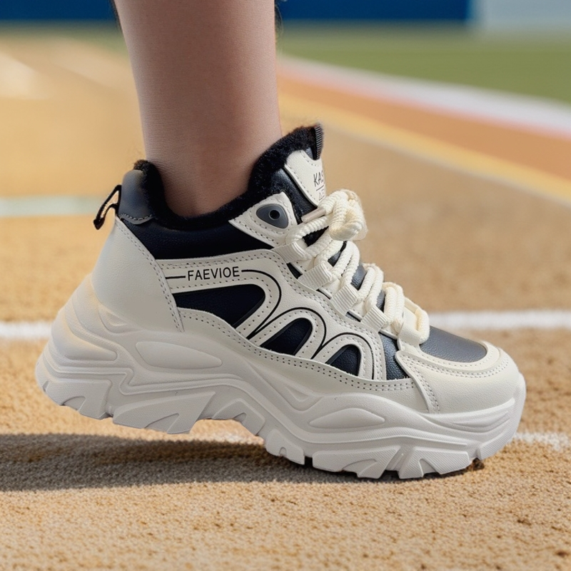 棉鞋女冬季加厚加绒厚底老爹女款2025新款保暖运动休闲鞋子