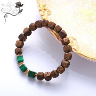 沉香手串方糖随型文玩手链男女款 中国风佛珠首饰