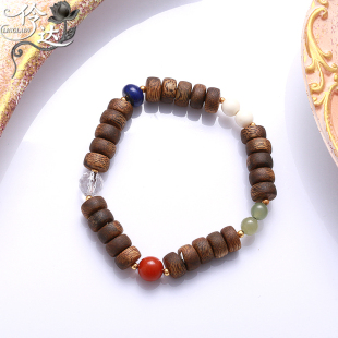 天然沉香木手串男女佛珠念珠手链文玩饰品