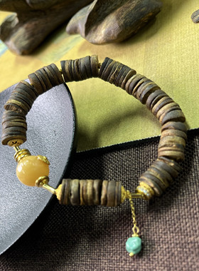 沉香木手链女复古民族风