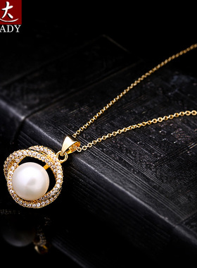 伶达韩版淡水珍珠项链女