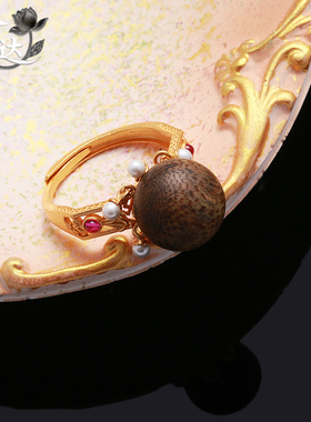 伶达饰品复古风戒指高级感