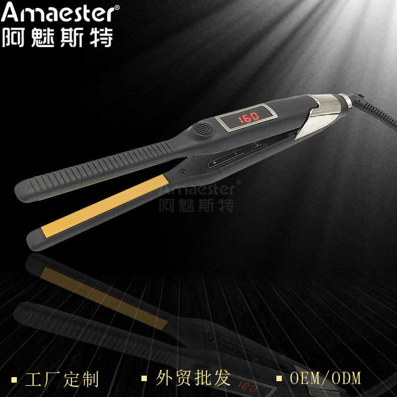 韓國液晶陶瓷夹板发根蓬松烫发器内扣直发棒中分刘海防烫110V-220