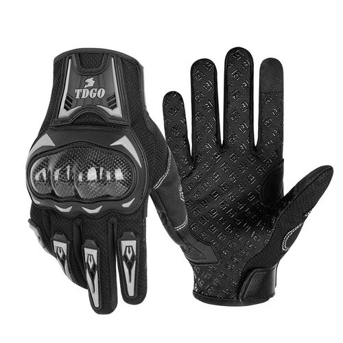 摩托车手套秋冬触屏防风保暖机车男女通用骑行装备四季防摔电动车