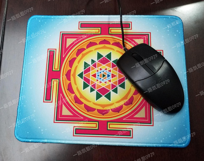 几何立方体荷鲁斯六芒星鼠标垫