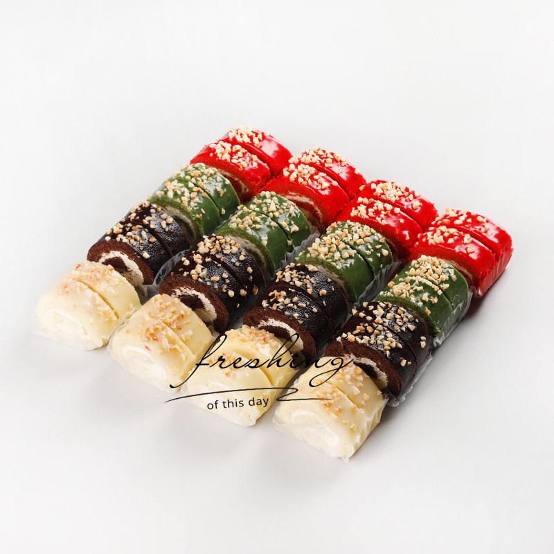 四合一梦龙蛋糕卷抹茶草莓奶油夹心网红糕点甜品下午茶上海配送