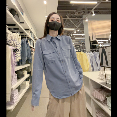 CK女士长袖衬衫宽松款