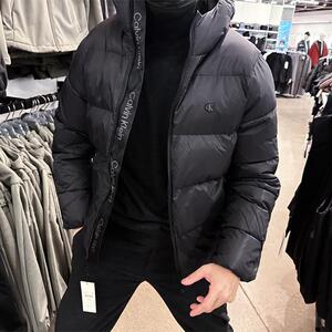 CK Calvin Klein男士秋冬新款防风防水保暖连帽棉服外套CM8-105