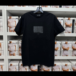 休闲纯棉字母印花圆领短袖 T恤时尚 Calvin Klein男士 CM3 新款