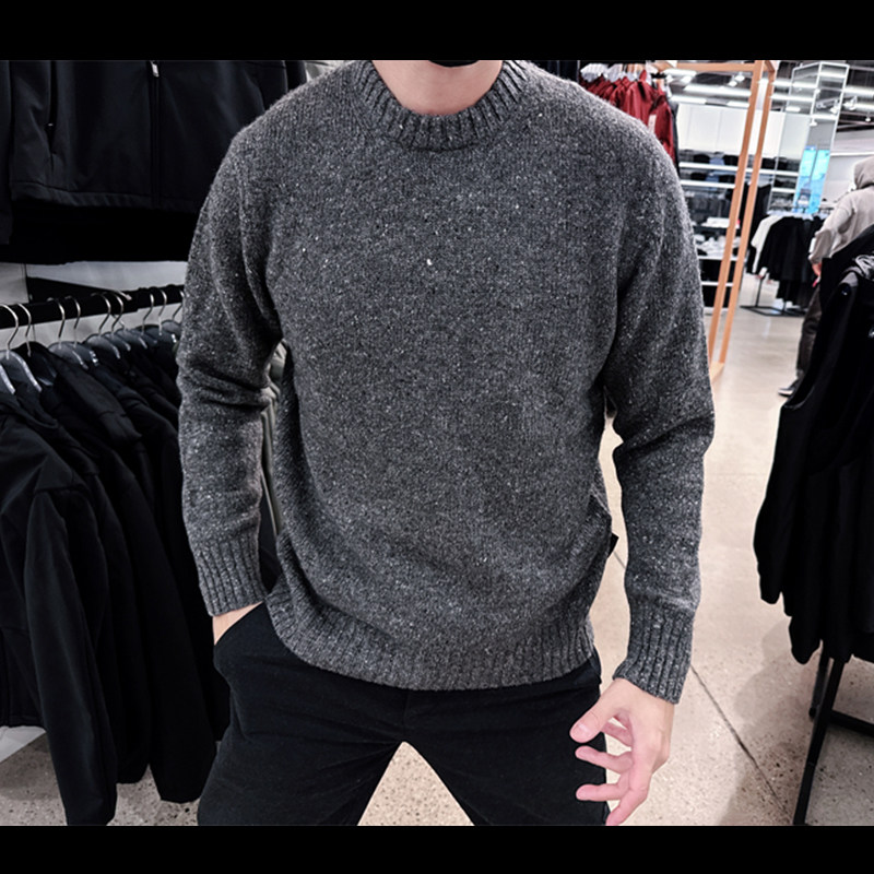 CalvinKlein男羊毛混纺套头毛衣