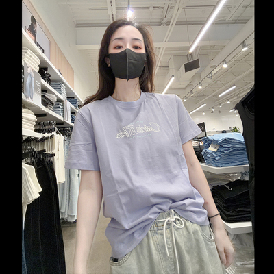 CalvinKlein女士圆领短袖T恤