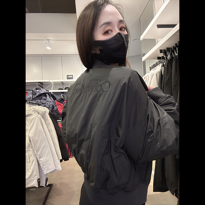 CK女士棒球领飞行员夹棉夹克外套