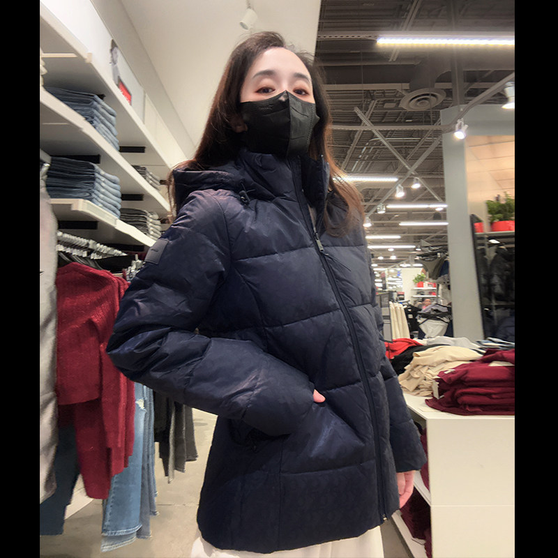 CK女满logo保暖棉服外套