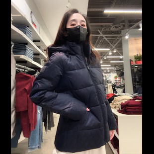 满logo连帽修身 新款 Klein女士冬季 保暖棉服外套CW589 Calvin