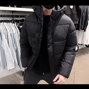 Calvin Klein CK男士秋冬时尚防风防水保暖连帽棉服外套CM8-26