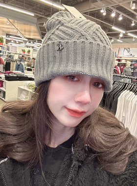 CK女士大头围显脸小针织帽