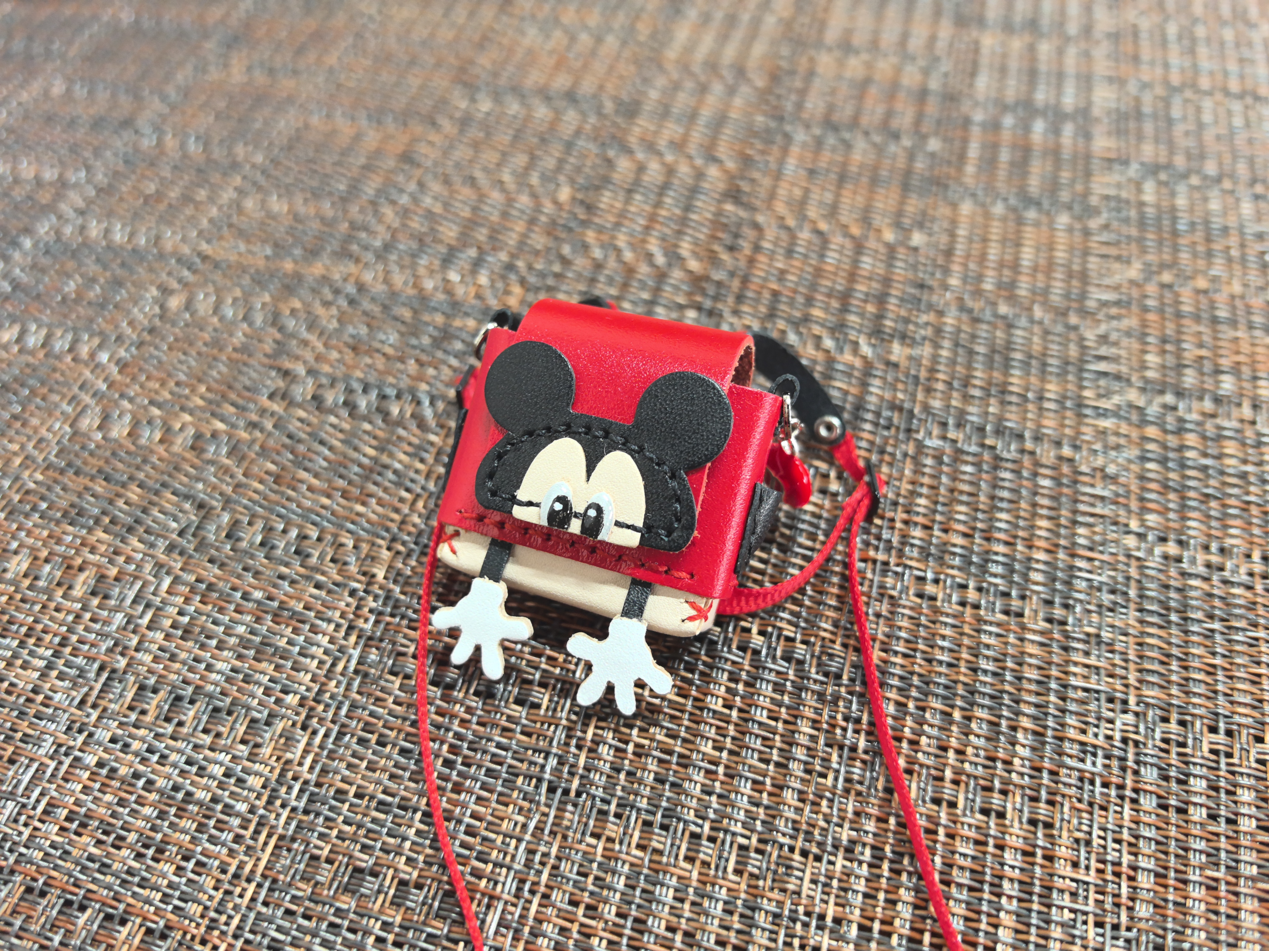 【米奇双肩包成品】原创手工新品ob11包包迷你小包可爱bjd娃包皮