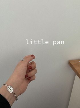 合金做旧字母牌链条韩国ins手链