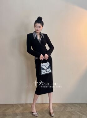 【十六原创】黑色百搭显瘦时尚女装连衣裙51190