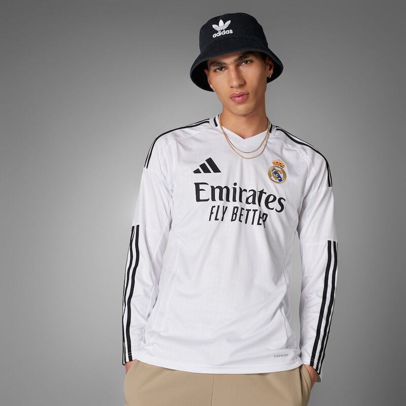Adidas皇马球迷版主场男长袖球衣