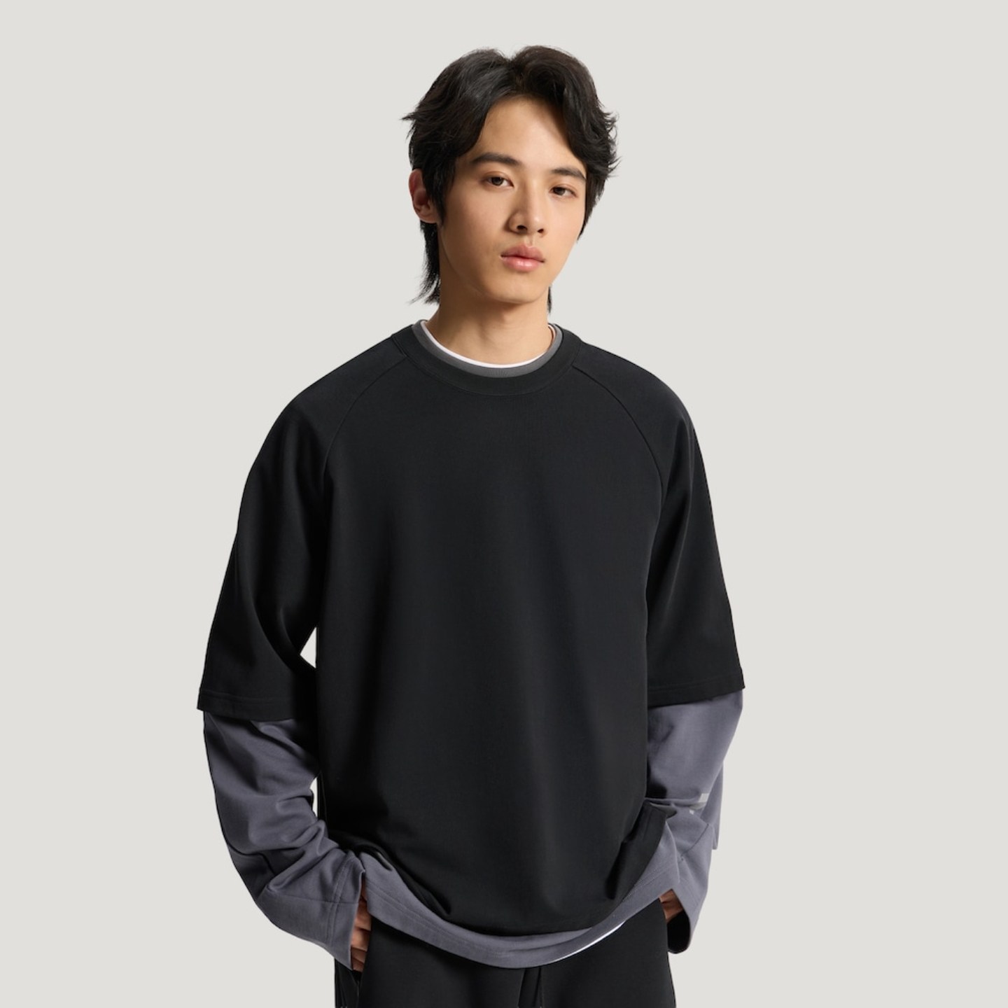 Adidas阿迪达斯时尚现代设计纯棉假两件运动休闲风长袖T恤KU5302,运动服/休闲服装,运动T恤,淘宝优惠券,粉丝福利购,淘宝优惠卷