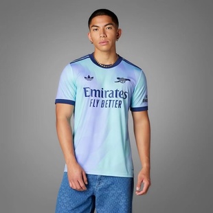 Adidas阿迪达斯阿森纳第二客场球迷版男新款足球短袖球衣IZ0114