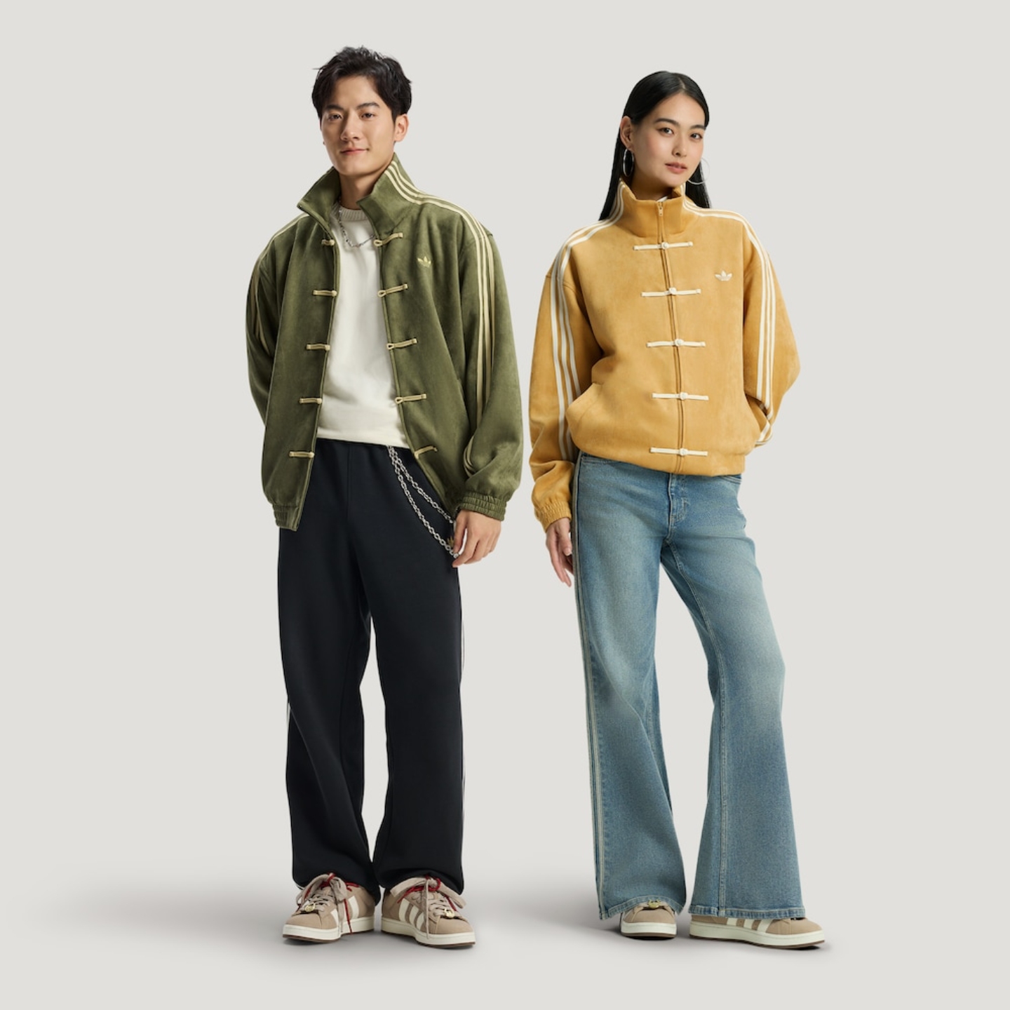 阿迪达斯新中式运动夹克外套