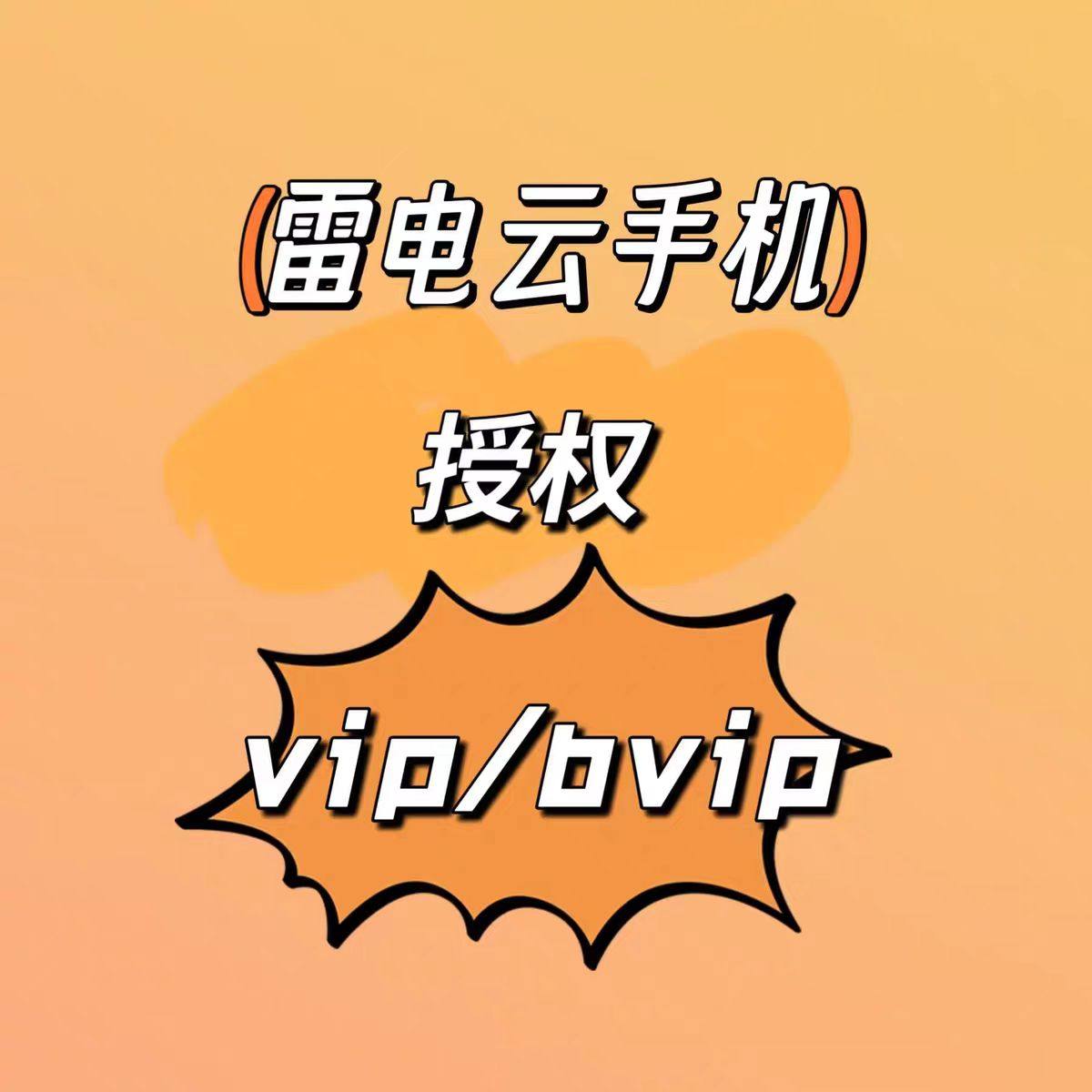 雷电云手机vip7/10/11授权天卡  周 月 季度 天数自选 系统