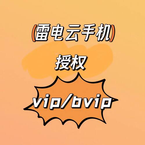 雷电云手机vip7/10/11授权天卡  周 月 季度 天数自选 系统