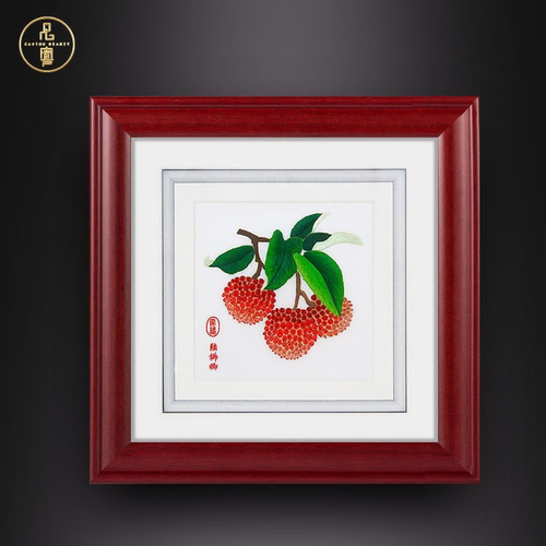 品粤刺绣挂画装饰摆件广绣粤绣